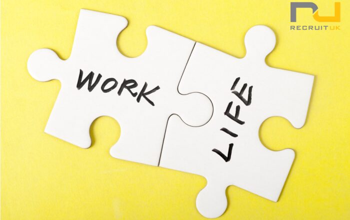 Puzzle pieces with 'work' and 'life' on both, joined up