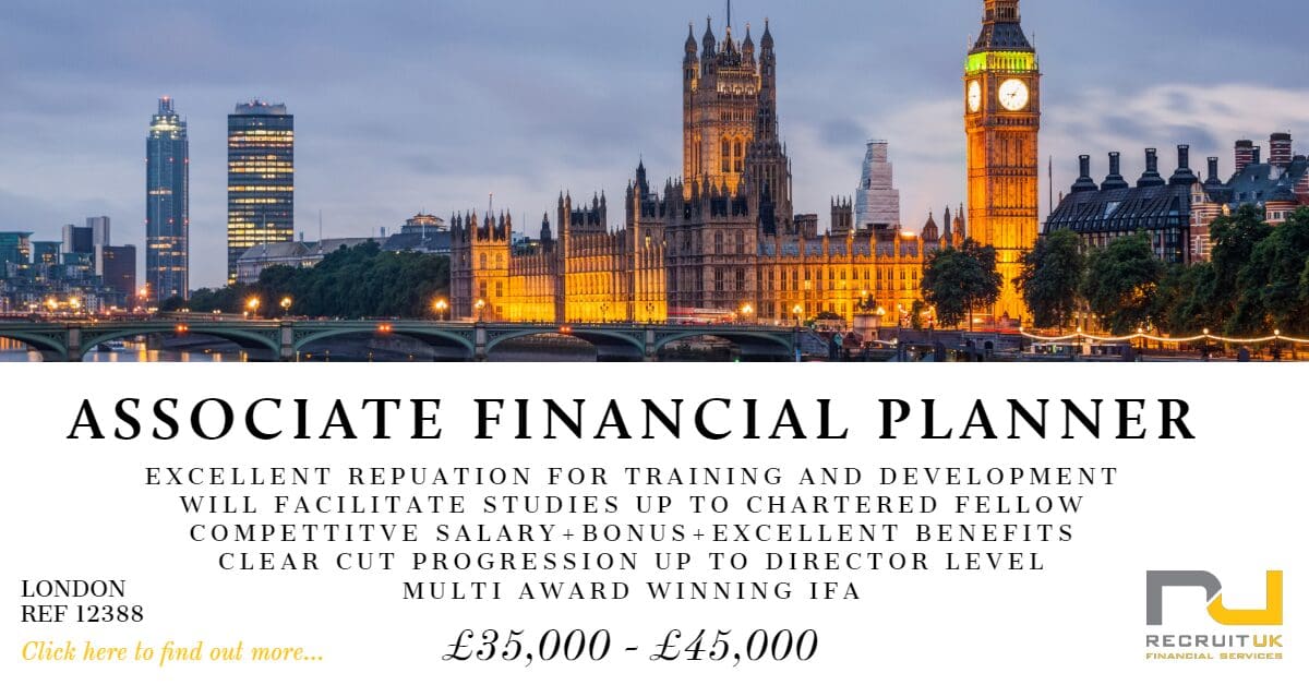 Associate Financial Planner Recruit UK