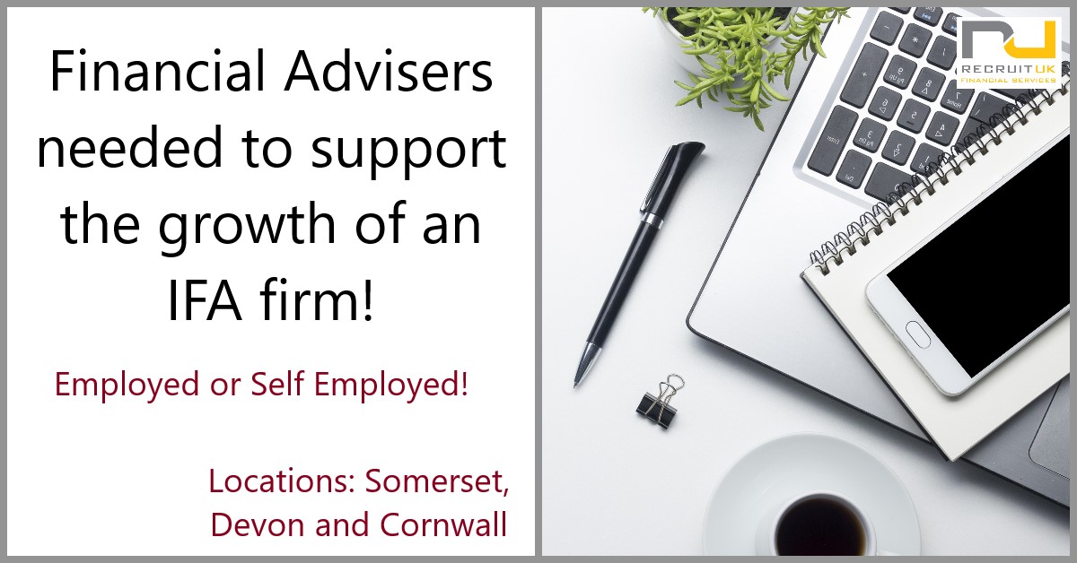Financial Adviser in Exeter to join an Independent Financial Planning firm.