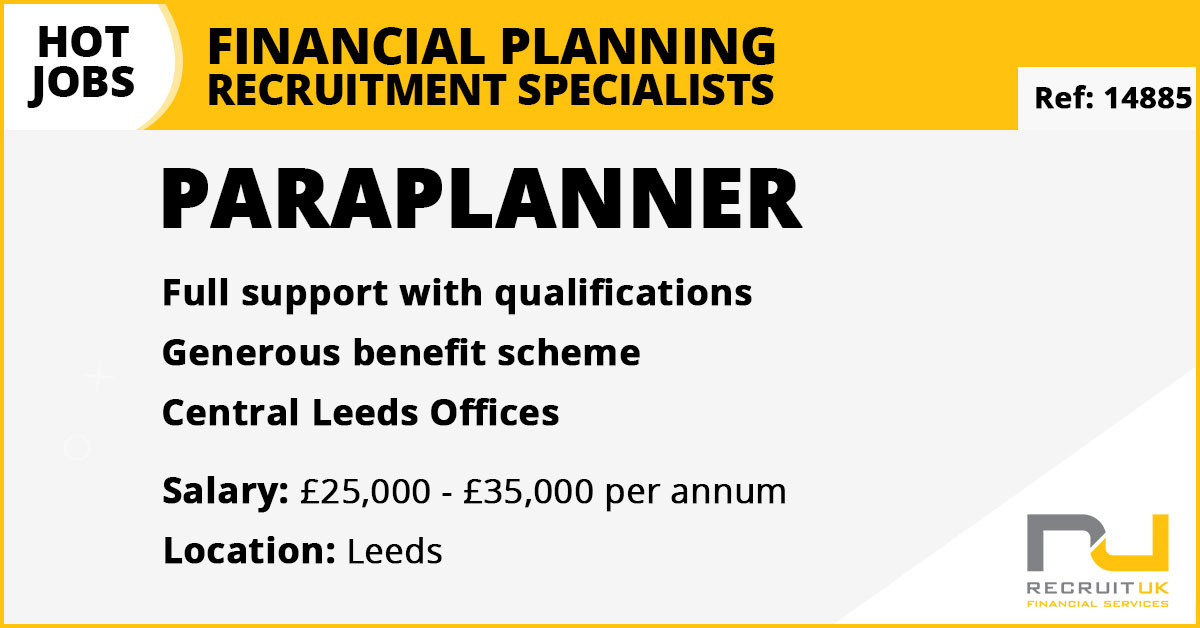 Paraplanner in Leeds to join a local IFA firm.