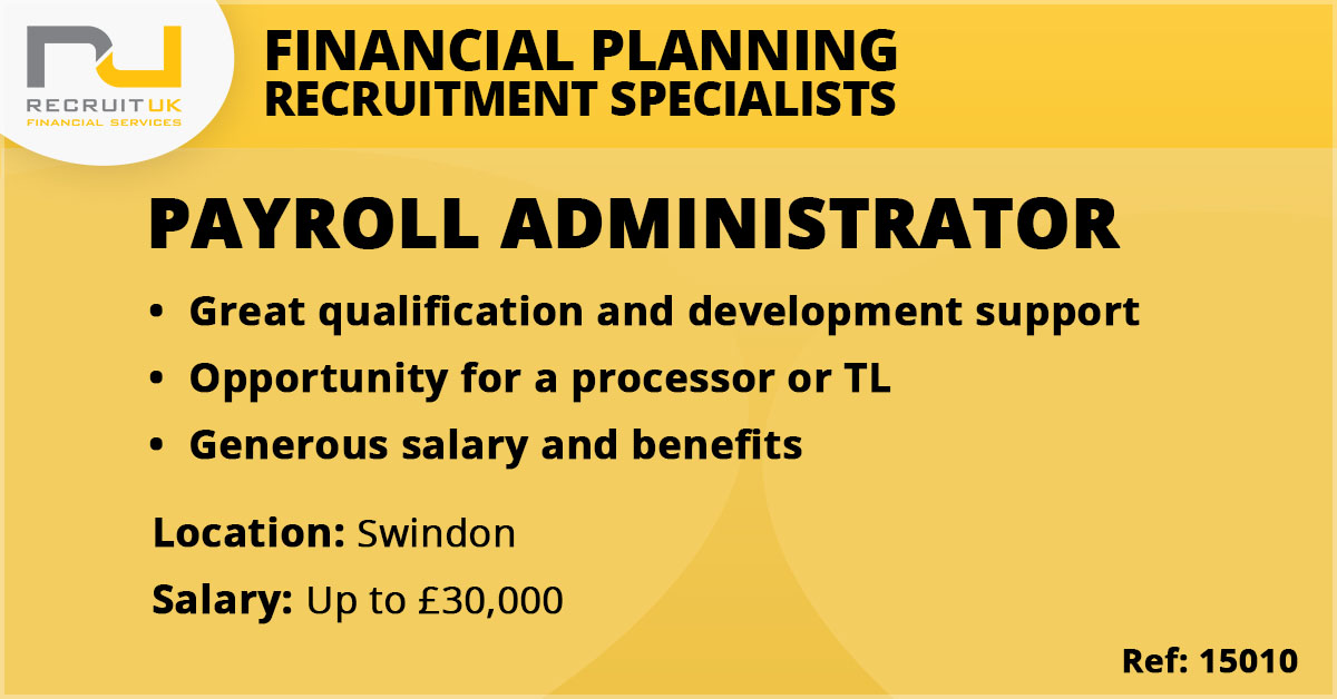 Payroll Administrator | Recruit UK