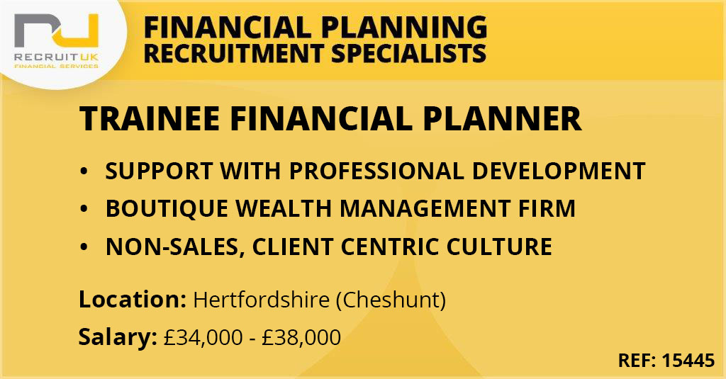 Financial planning trainee jobs
