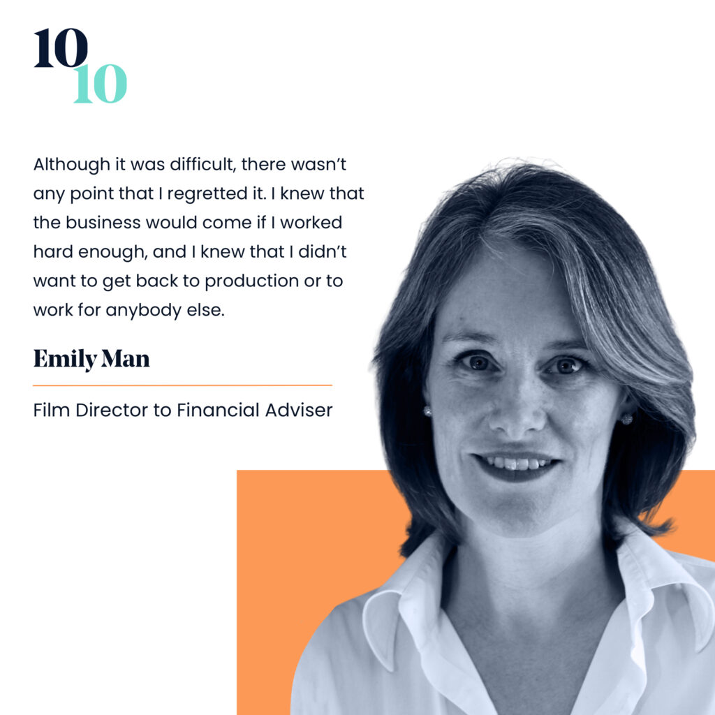 Emily Man Film Director to Financial Adviser