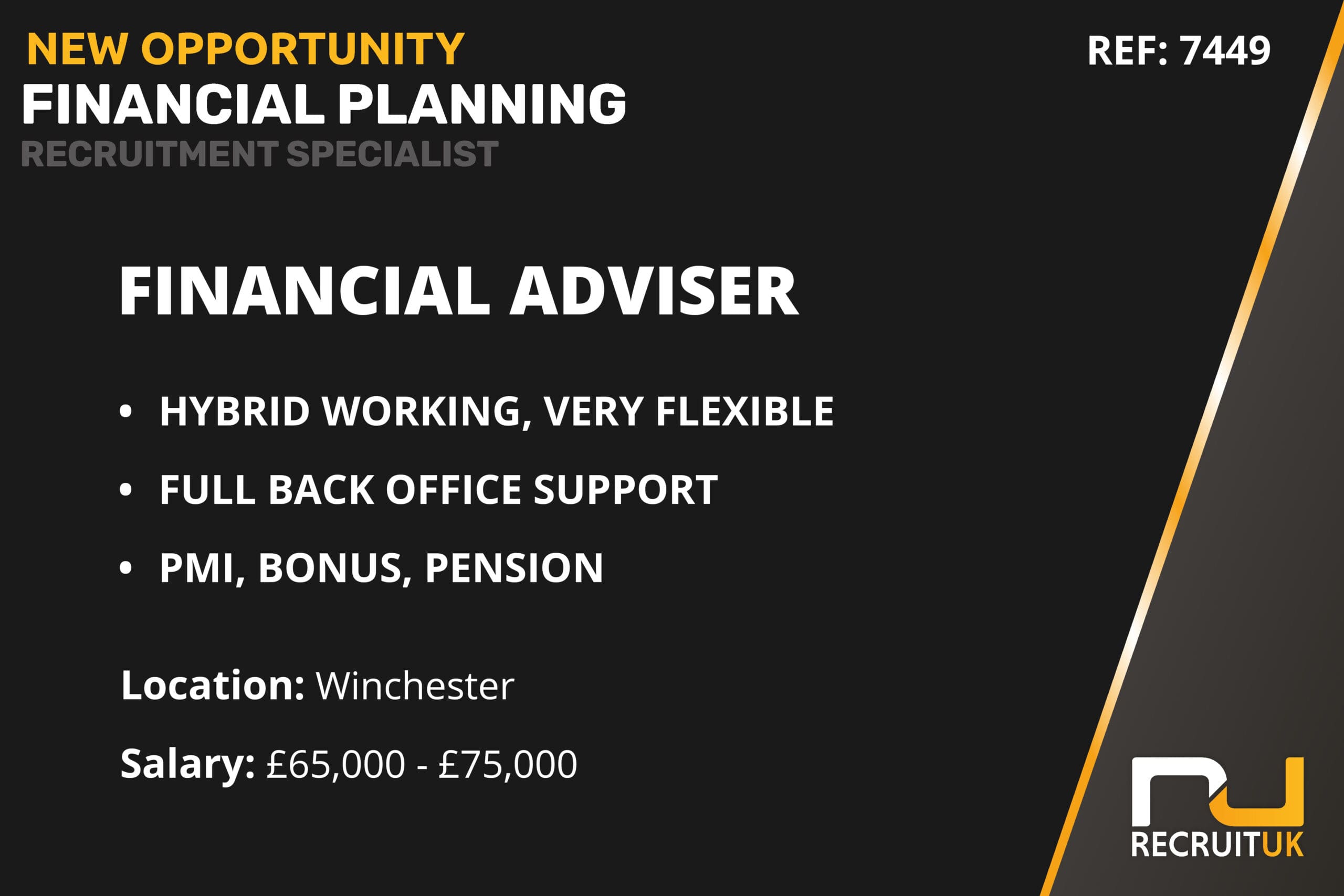 Administration role in Winchester to join a Financial Planning firm