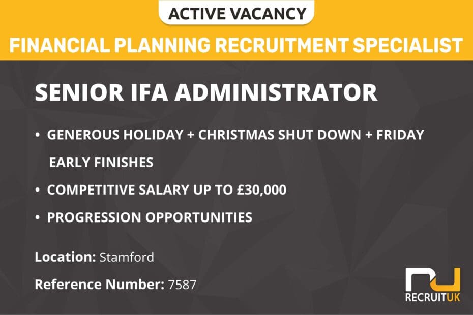 Senior IFA Administrator, Stamford
