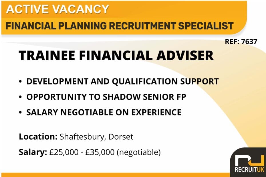 Trainee Financial Adviser, Shaftesbury, Dorset