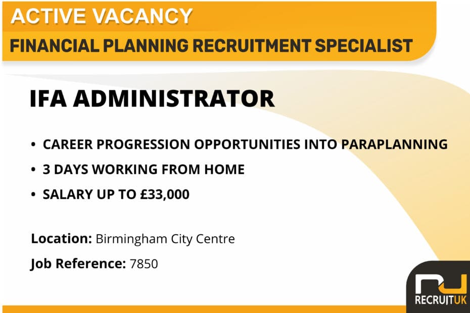 IFA Administrator, Birmingham City Centre