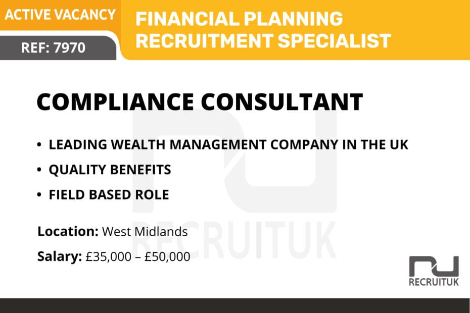 Compliance Consultant, West Midlands