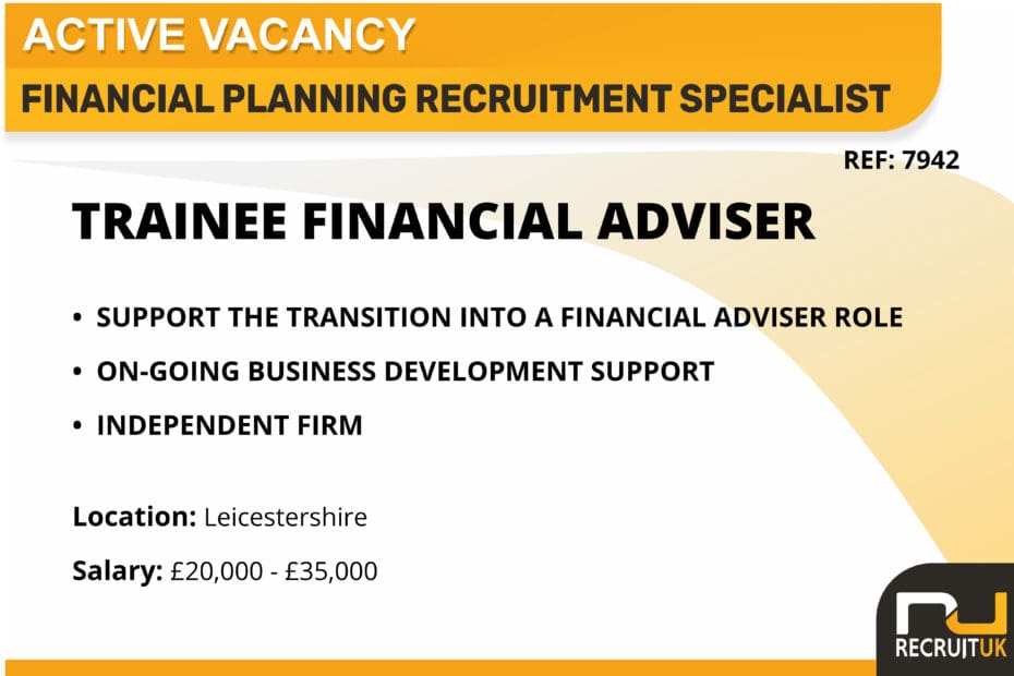 Trainee Financial Adviser, Leicestershire