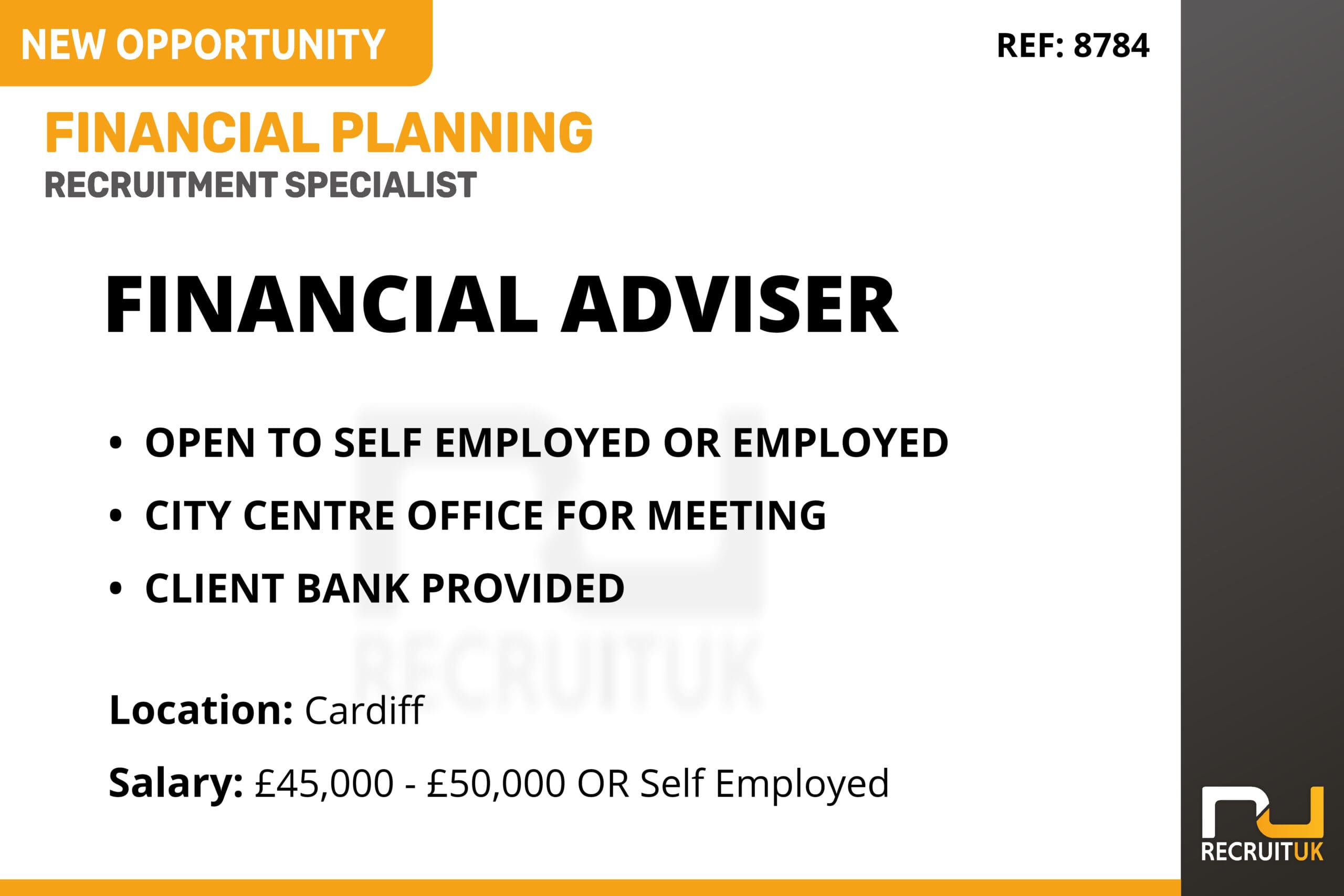 Financial Adviser in Cardiff to join a Financial Planning firm