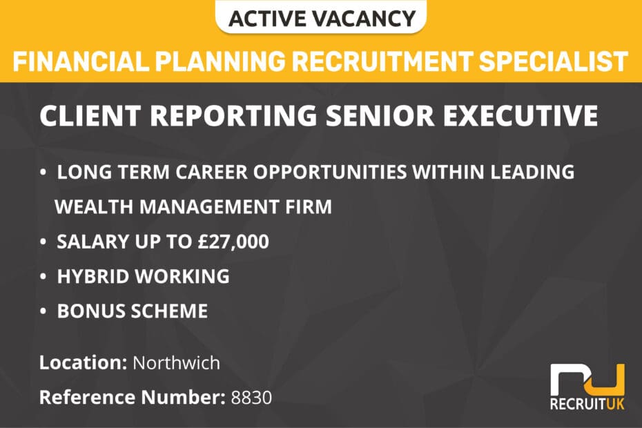 Client Reporting Senior Executive, Northwich