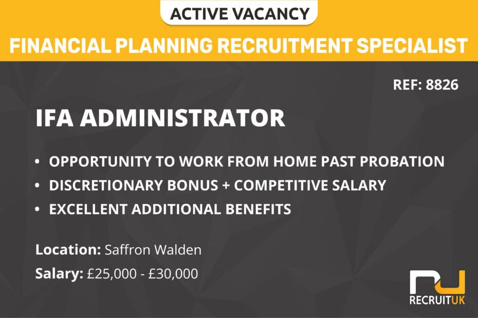 IFA Administrator, Saffron Walden