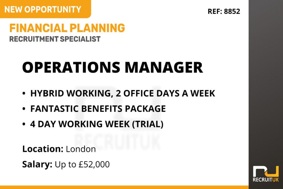 Operations Manager, London