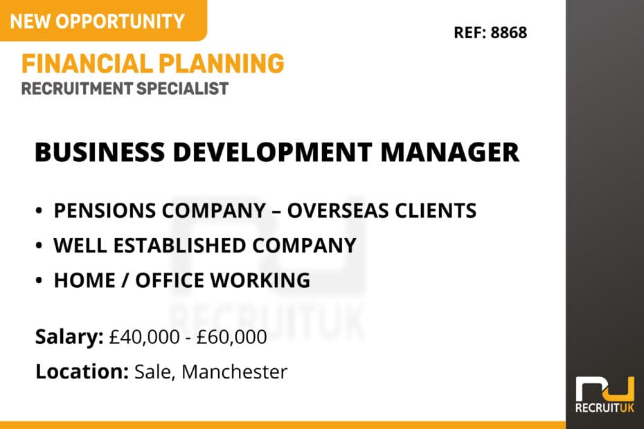 Business Development Manager, Sale, Manchester