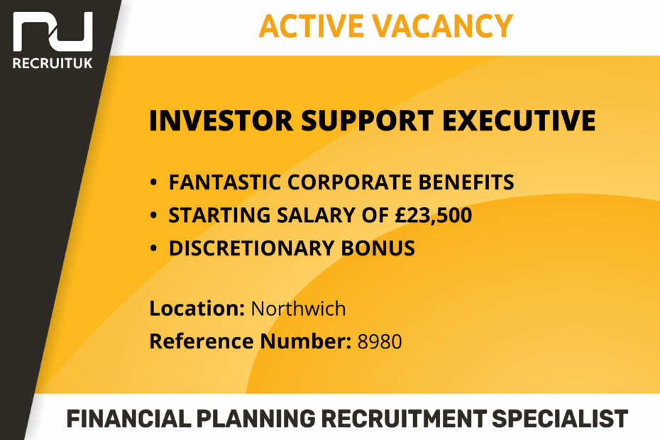 Investor Support Executive, Northwich