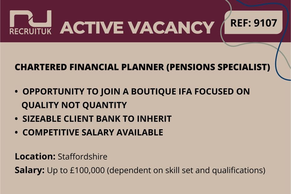 Chartered Financial Planner, Staffordshire