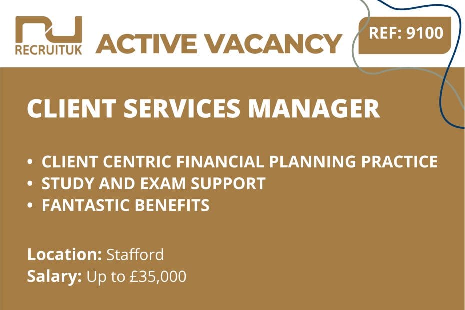 Client Services Manager, Stafford