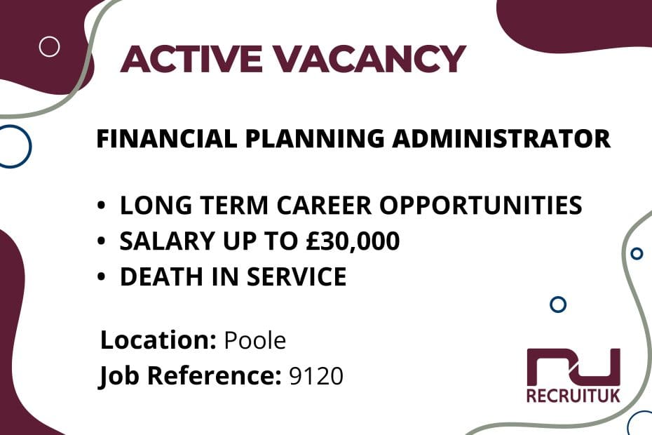 Financial Planning Administrator, Poole