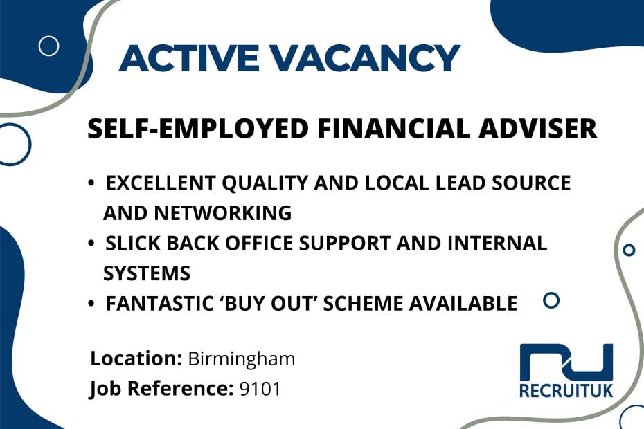 Self-Employed Financial Adviser, Birmingham