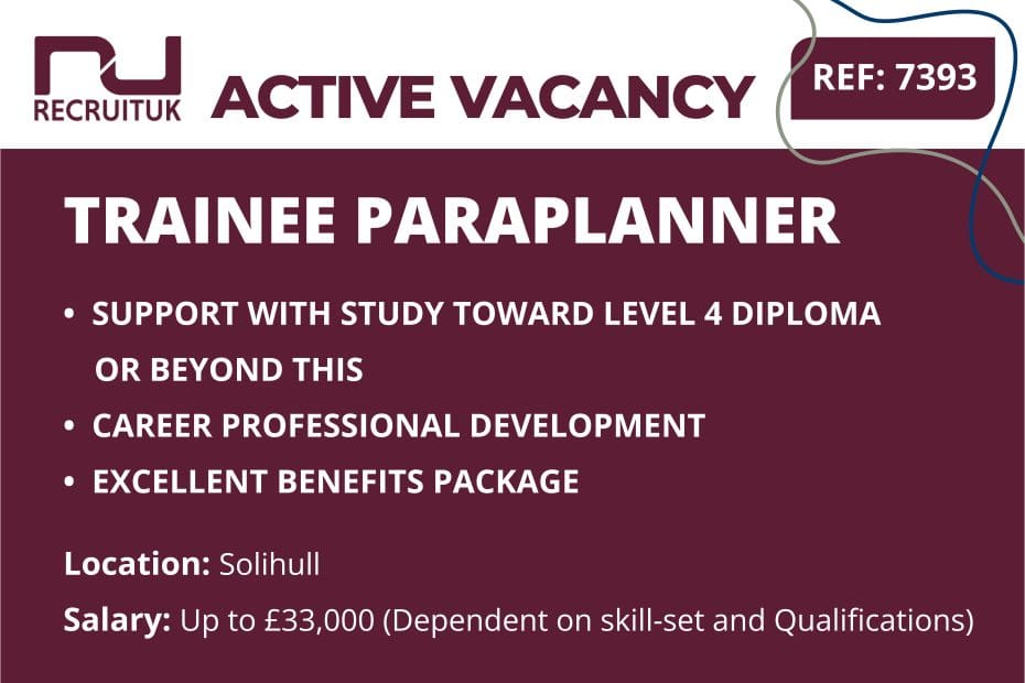Trainee Paraplanner, Solihull