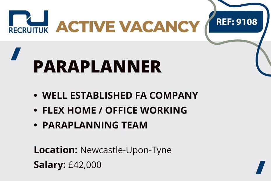 Paraplanner, Newcastle-Upon-Tyne