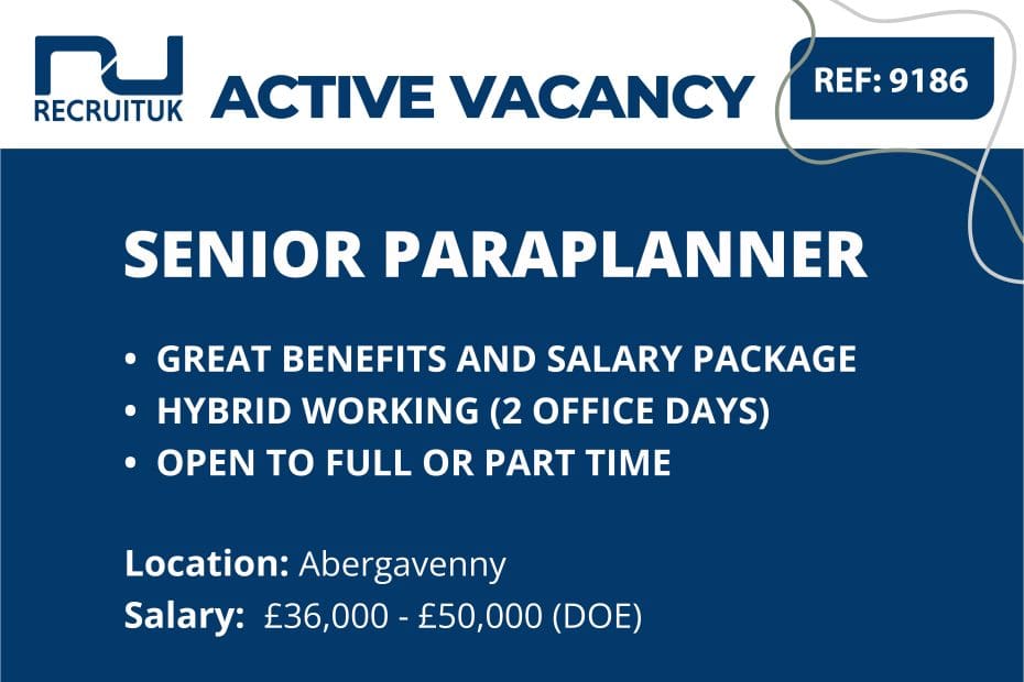 Senior Paraplanner, Abergavenny