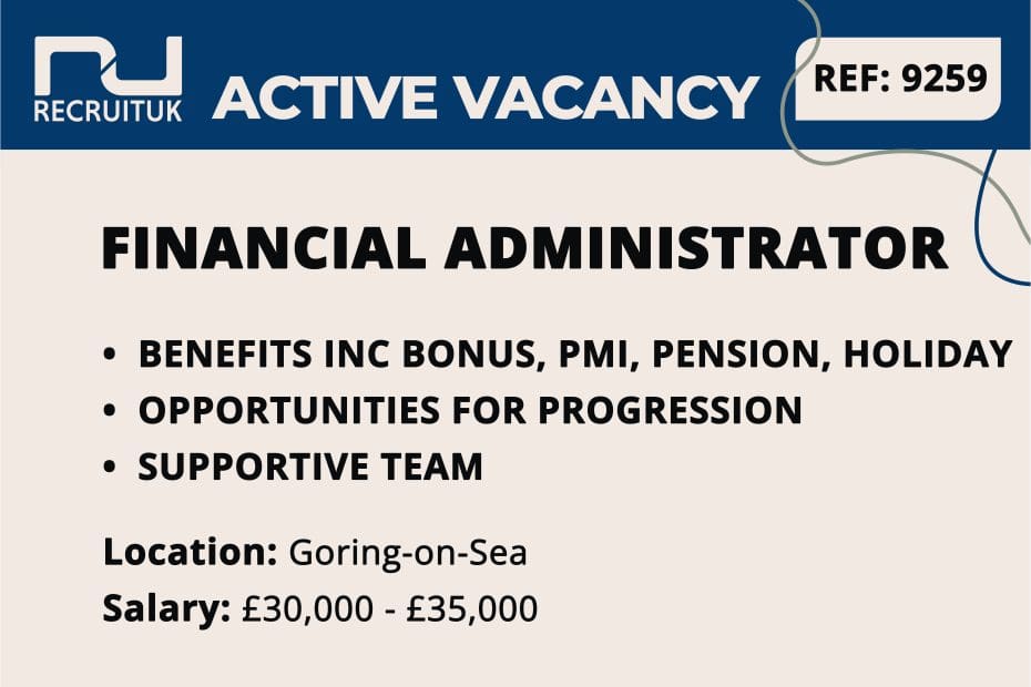 Financial Administrator, Goring-on-Sea