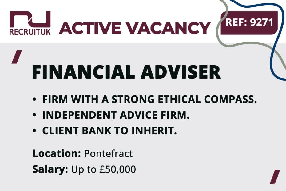 Financial Adviser, Pontefract