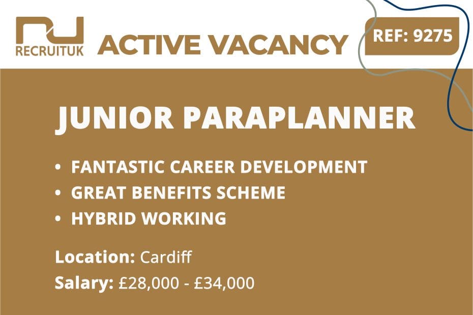 Junior Paraplanner, Cardiff