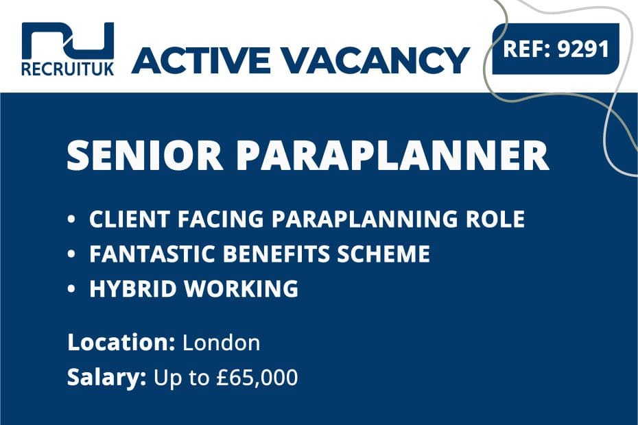 Senior Paraplanner, London