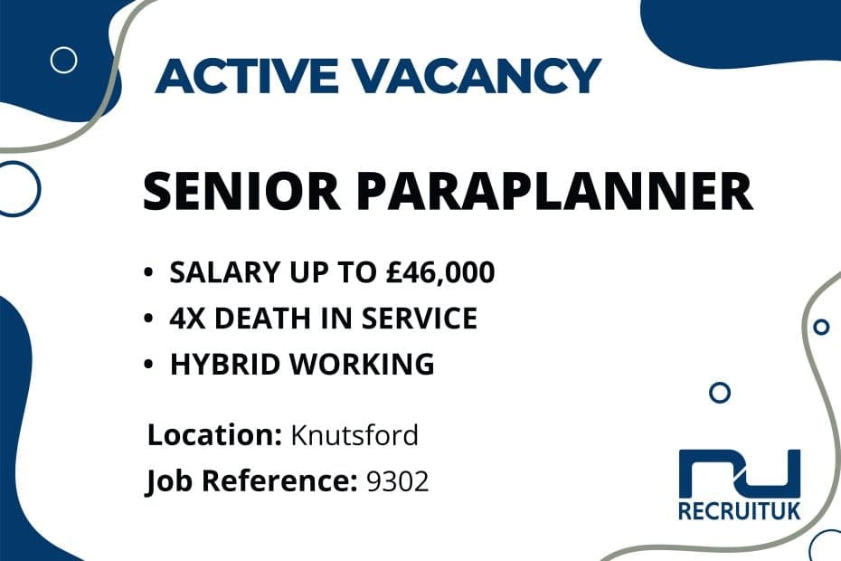 Senior Paraplanner, Knutsford