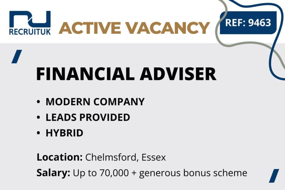 Financial Adviser, Chelmsford, Essex