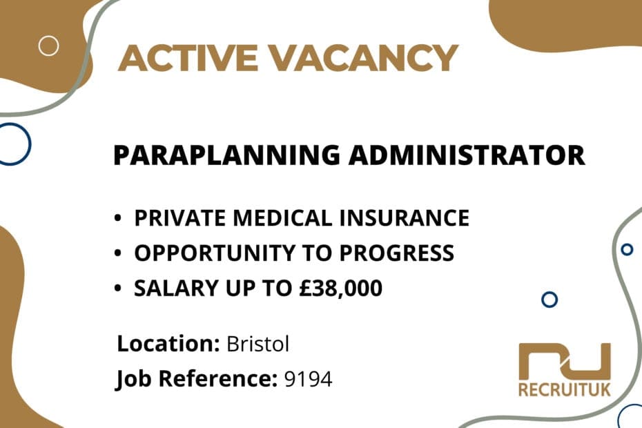 Paraplanning Administrator, Bristol