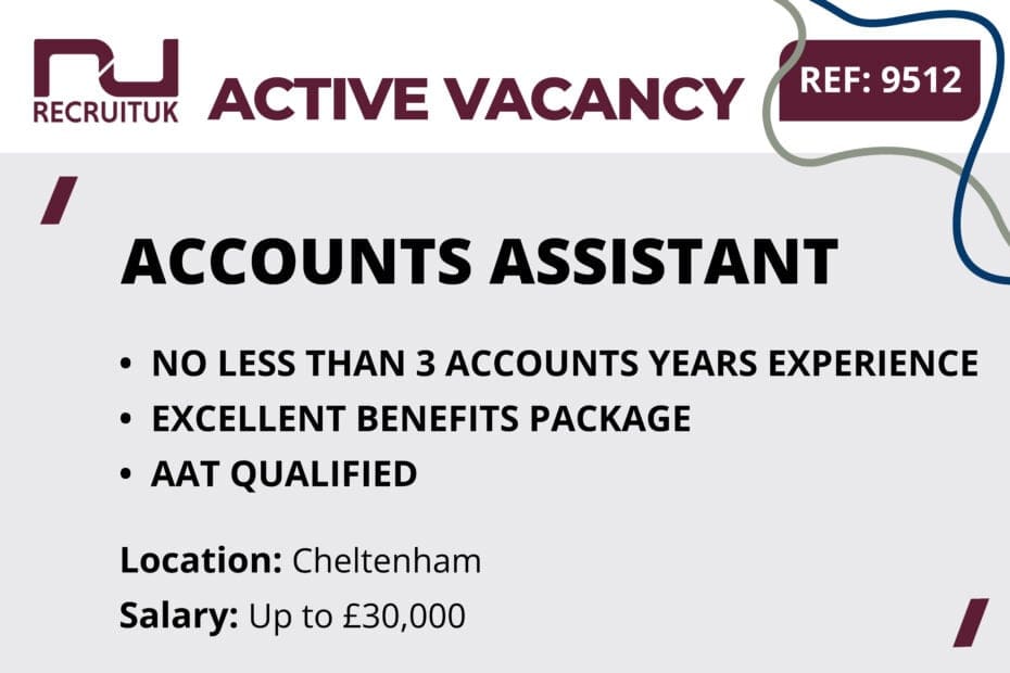 Accounts Assistant, Cheltenham