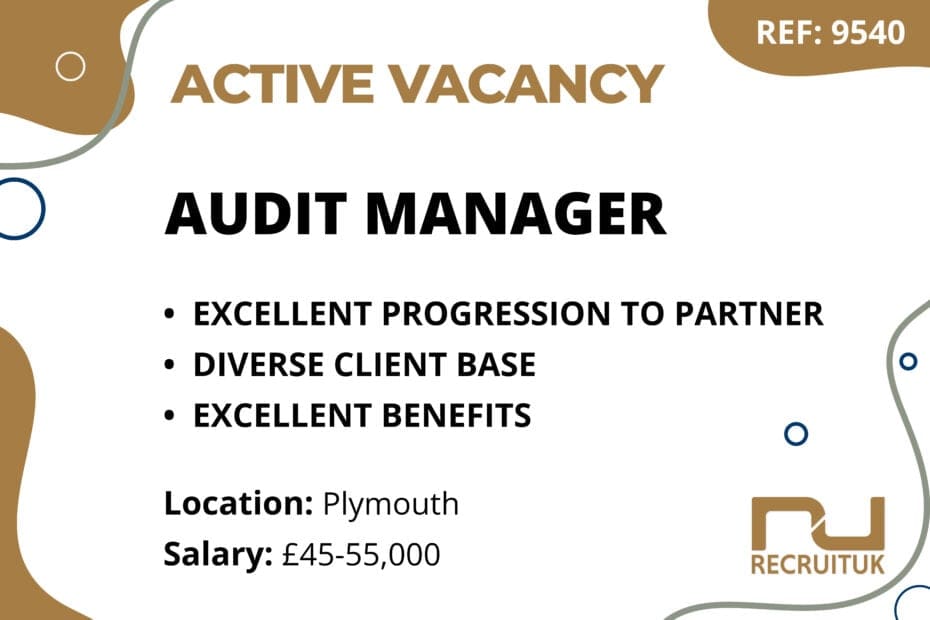 Audit Manager, Plymouth