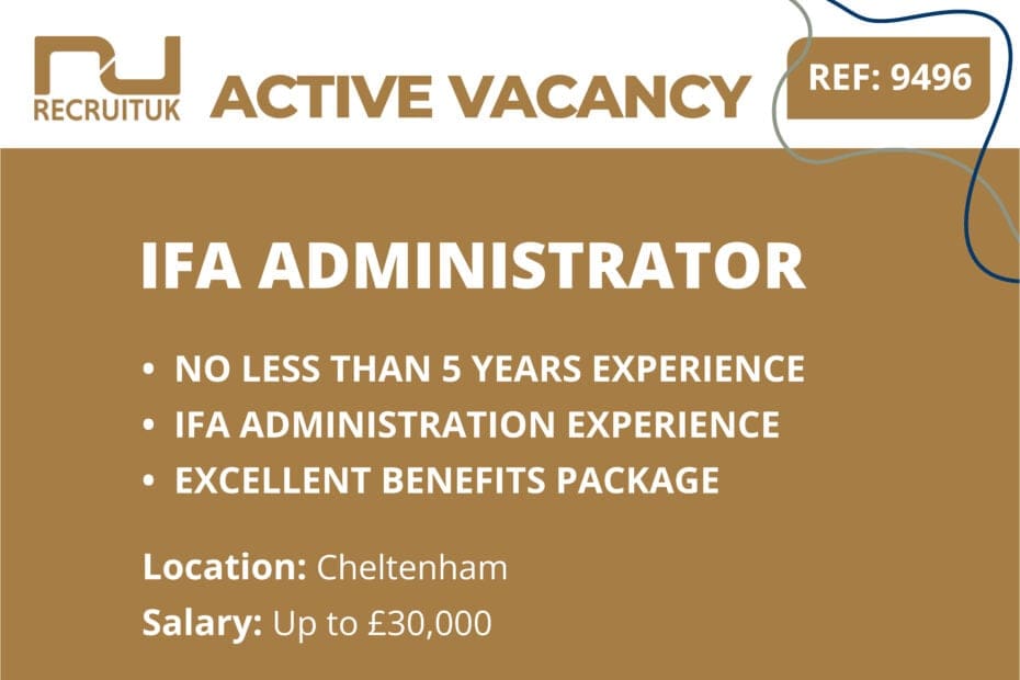 IFA Administrator, Cheltenham