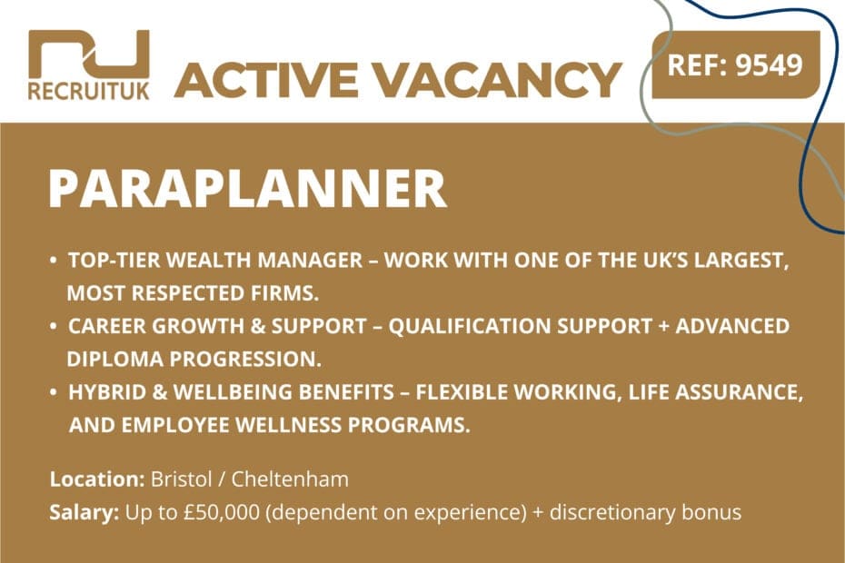 Paraplanner, Bristol - Cheltenham