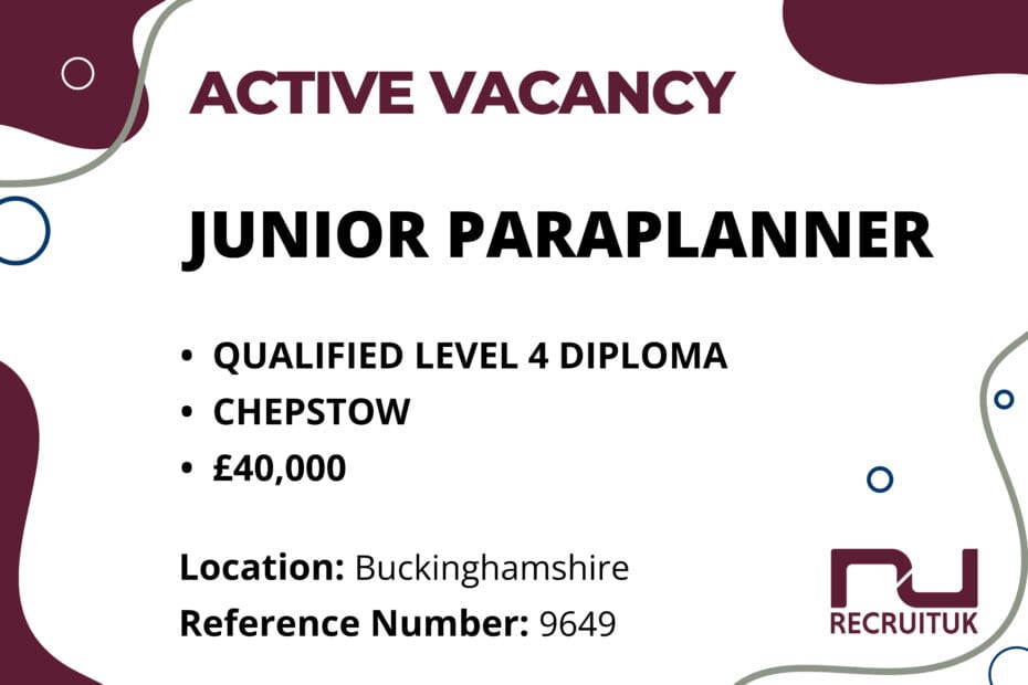 Junior Paraplanner, Buckinghamshire