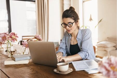 Woman working