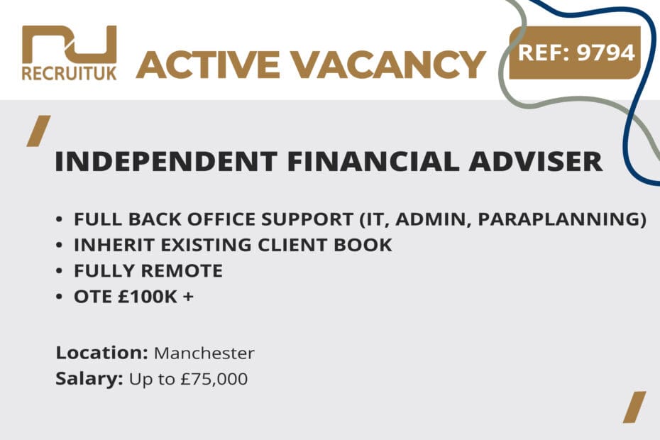 Independent Financial Adviser, Manchester