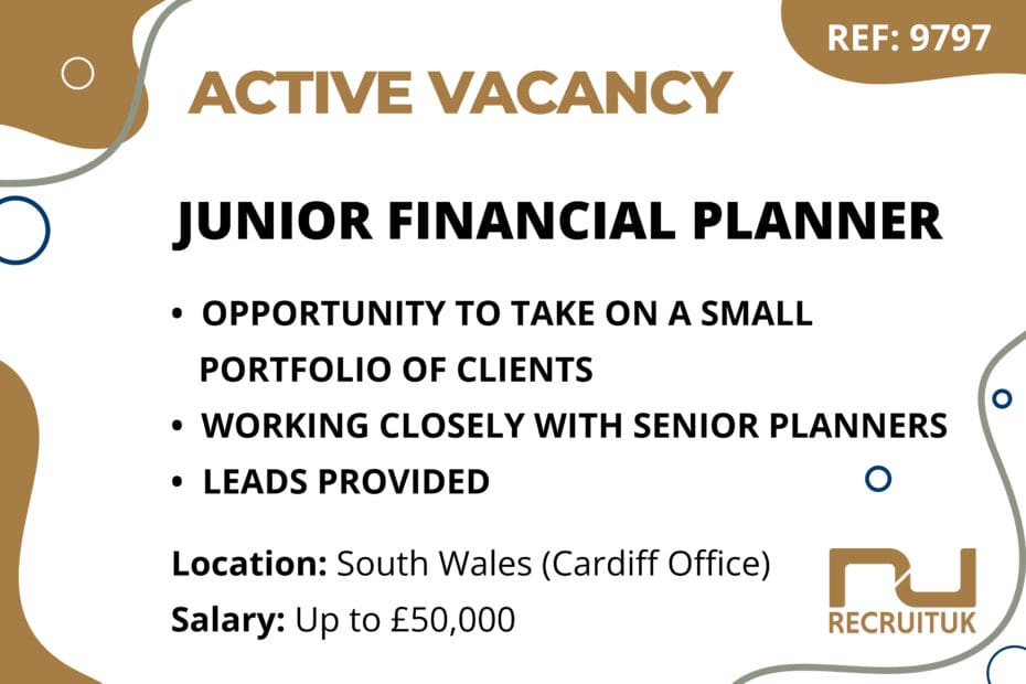 Junior Financial Planner, South Wales