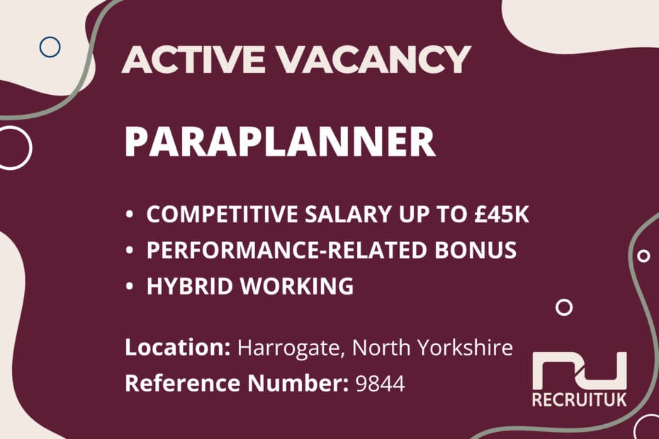 Paraplanner, Harrogate, North Yorkshire
