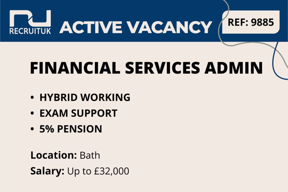 Financial Services Admin, Bath