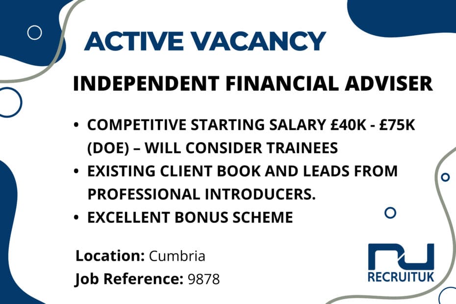 Independent Financial Adviser, Cumbria