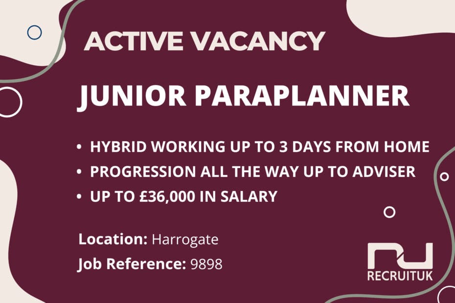 Junior Paraplanner, Harrogate