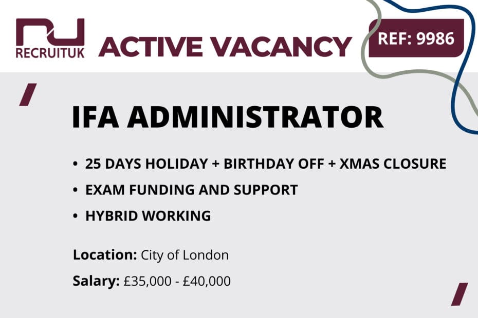 IFA Administrator, City of London