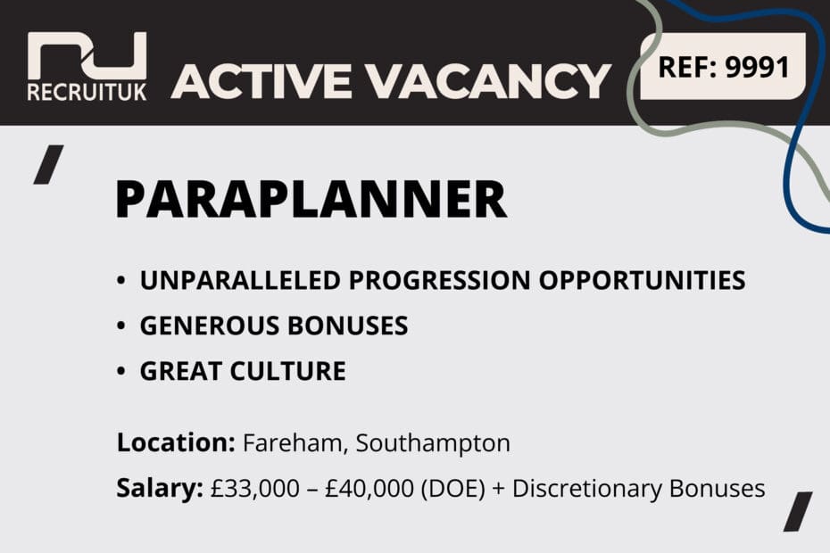 Paraplanner, Fareham, Southampton