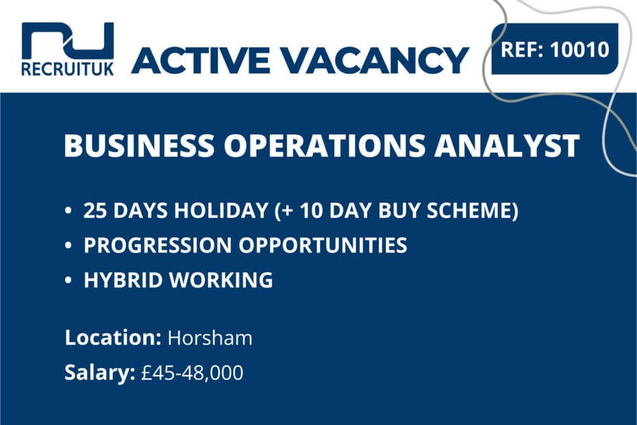 Business Operations Analyst, Horsham