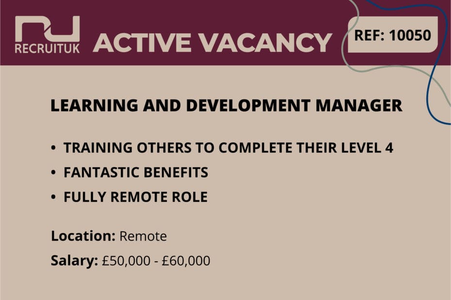 Learning and Development Manager, Remote