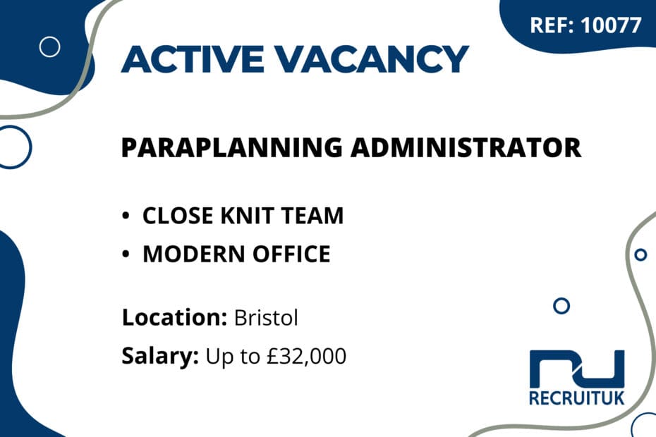 Paraplanning Administrator, Bristol